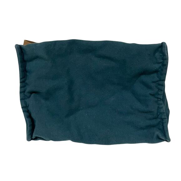 FEED Project Canvas Market Tote Shoulder Bag Blue with Leather Straps - Picture 7 of 8